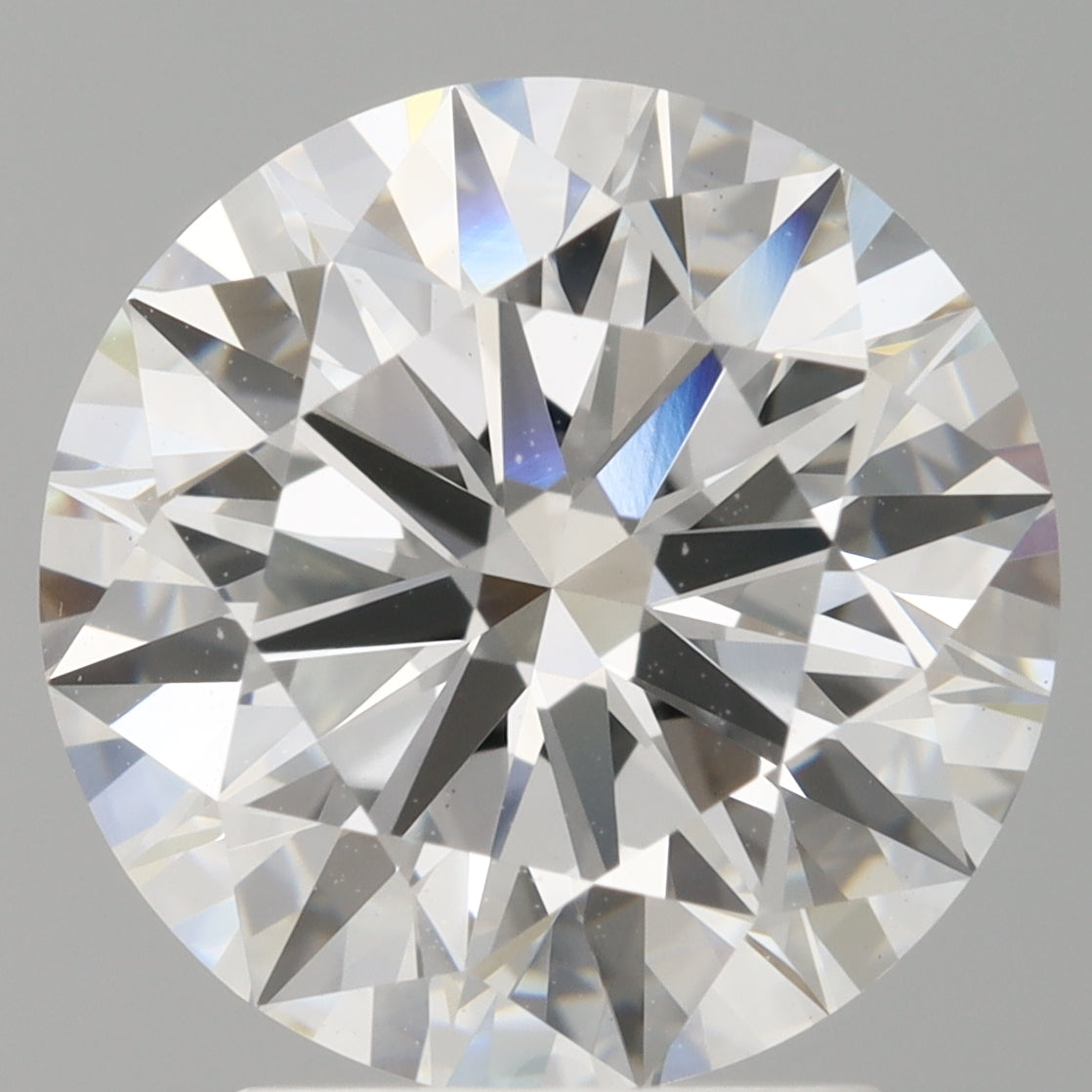 3.10 Carat Round Shaped, Ideal Cut, E Color, VVS2 Clarity, IGI Certified Lab Grown Diamond