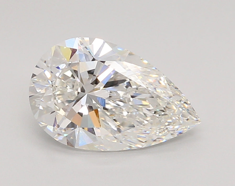 2.06 Carat Pear Shaped, Ideal Cut, E Color, VVS1 Clarity, IGI Certified Lab Grown Diamond