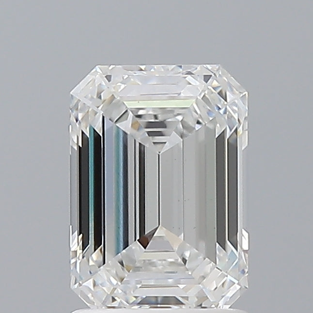 1.58 Carat Emerald Shaped, Ideal Cut, E Color, VS1 Clarity, IGI Certified Lab Grown Diamond
