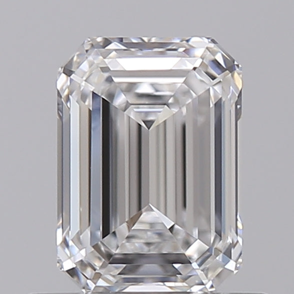 0.82 Carat Emerald Shaped, Ideal Cut, D Color, VVS1 Clarity, IGI Certified Lab Grown Diamond