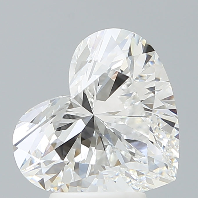 3.90 Carat Heart Shaped, Ideal Cut, E Color, VVS2 Clarity, IGI Certified Lab Grown Diamond
