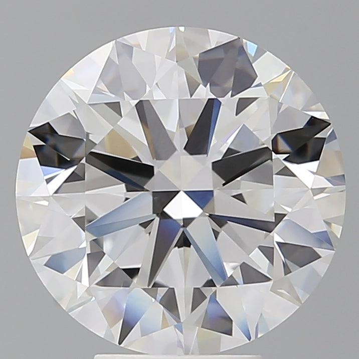 6.02 Carat Round Shaped, Excellent Cut, F Color, VVS2 Clarity, IGI Certified Lab Grown Diamond