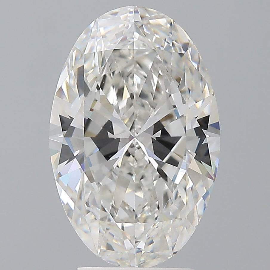 4.02 Carat Oval Shaped, Ideal Cut, F Color, VVS2 Clarity, IGI Certified Lab Grown Diamond