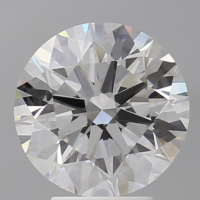 4.06 Carat Round Shaped, Ideal Cut, F Color, VVS2 Clarity, IGI Certified Lab Grown Diamond