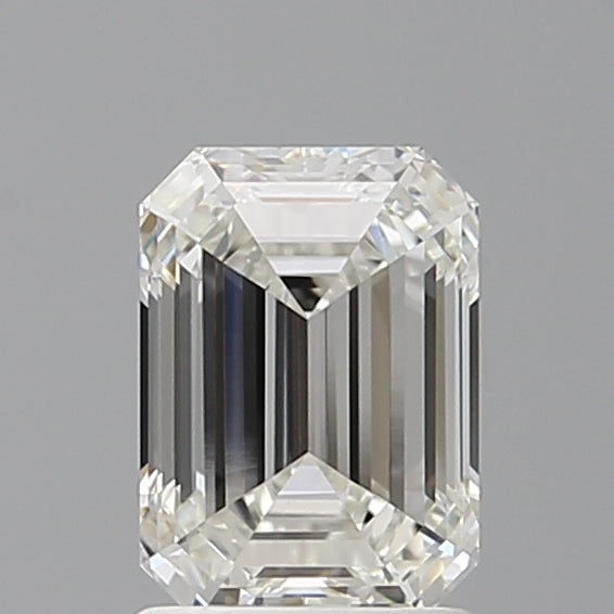 1.52 Carat Emerald Shaped, Ideal Cut, F Color, VVS2 Clarity, IGI Certified Lab Grown Diamond
