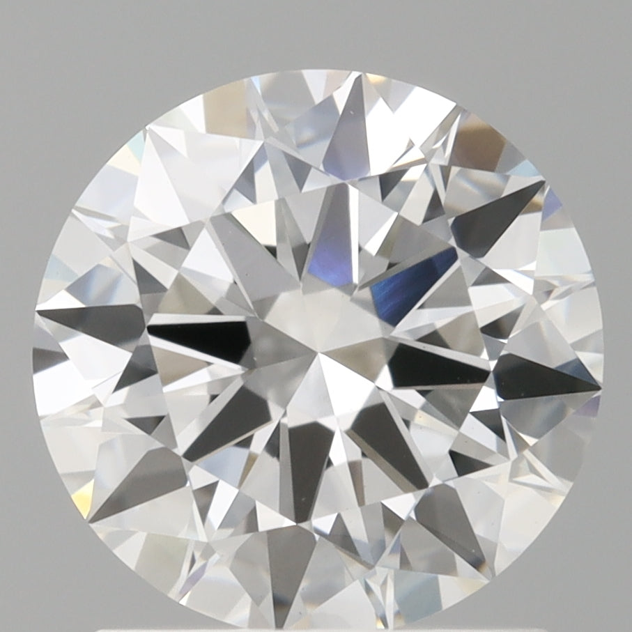 1.52 Carat Round Shaped, Ideal Cut, D Color, VVS2 Clarity, IGI Certified Lab Grown Diamond