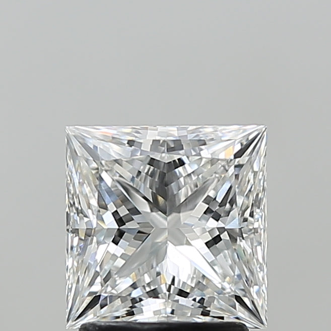 2.04 Carat Princess Shaped, Ideal Cut, E Color, VVS2 Clarity, IGI Certified Lab Grown Diamond