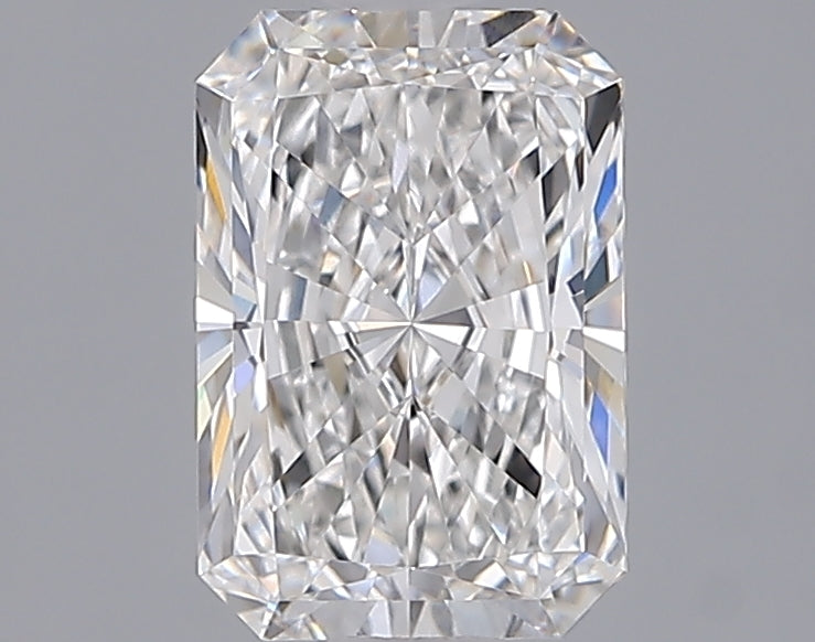 1.52 Carat Radiant Shaped, Ideal Cut, F Color, VVS2 Clarity, IGI Certified Lab Grown Diamond