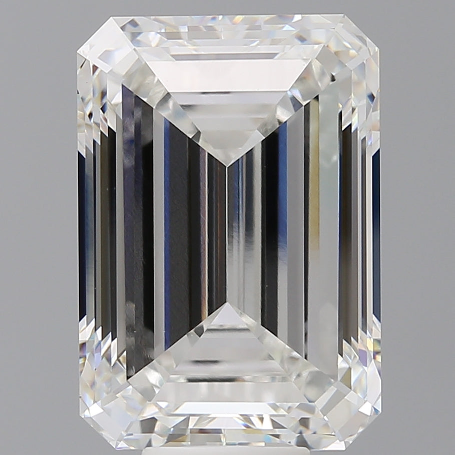 11.58 Carat Emerald Shaped, Excellent Cut, F Color, VVS2 Clarity, IGI Certified Lab Grown Diamond