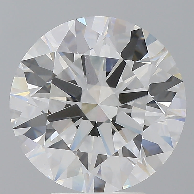 5.03 Carat Round Shaped, Ideal Cut, F Color, VVS2 Clarity, IGI Certified Lab Grown Diamond