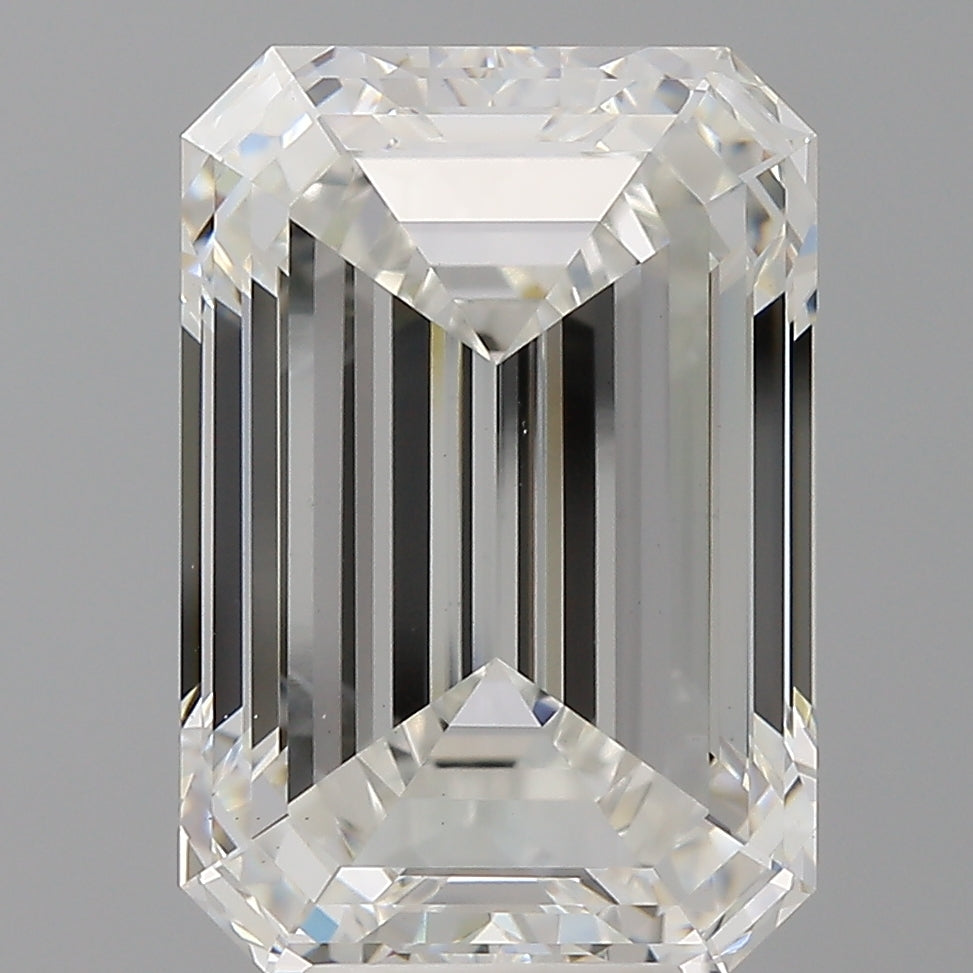 8.55 Carat Emerald Shaped, Ideal Cut, F Color, VS1 Clarity, IGI Certified Lab Grown Diamond