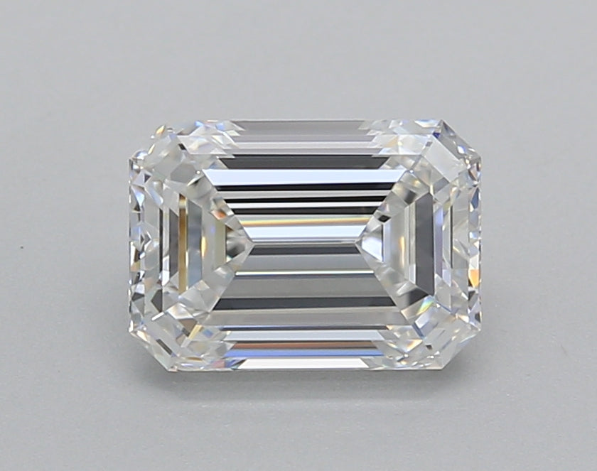 1.52 Carat Emerald Shaped, Excellent Cut, E Color, VVS2 Clarity, IGI Certified Lab Grown Diamond