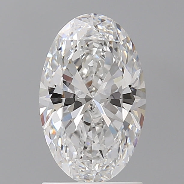 1.55 Carat Oval Shaped, Ideal Cut, D Color, VS1 Clarity, IGI Certified Lab Grown Diamond