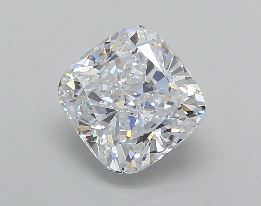 1.50 Carat Cushion Shaped, Very Good Cut, D Color, VVS2 Clarity, IGI Certified Lab Grown Diamond