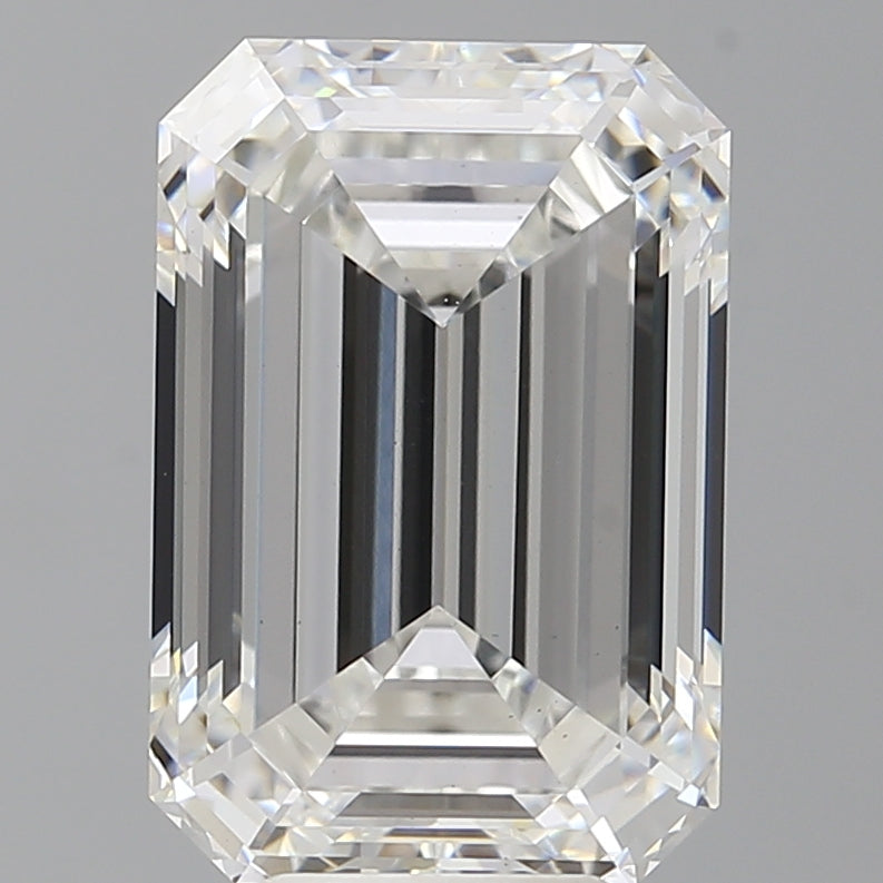 7.05 Carat Emerald Shaped, Ideal Cut, E Color, VS1 Clarity, IGI Certified Lab Grown Diamond