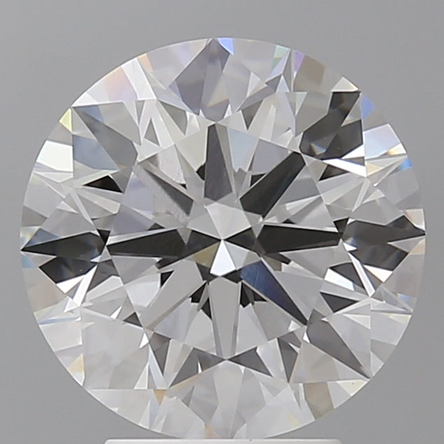 4.05 Carat Round Shaped, Ideal Cut, E Color, VVS2 Clarity, IGI Certified Lab Grown Diamond