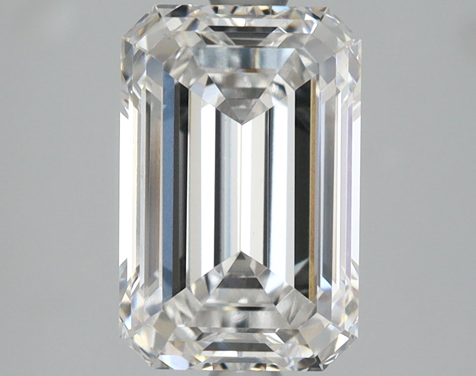 3.07 Carat Emerald Shaped, Ideal Cut, D Color, VS1 Clarity, IGI Certified Lab Grown Diamond