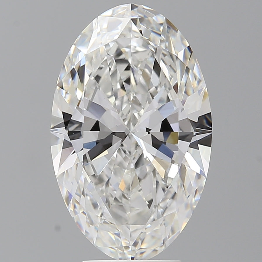 5.52 Carat Oval Shaped, Ideal Cut, F Color, VVS2 Clarity, IGI Certified Lab Grown Diamond
