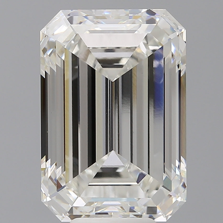 9.06 Carat Emerald Shaped, Ideal Cut, F Color, VVS2 Clarity, IGI Certified Lab Grown Diamond