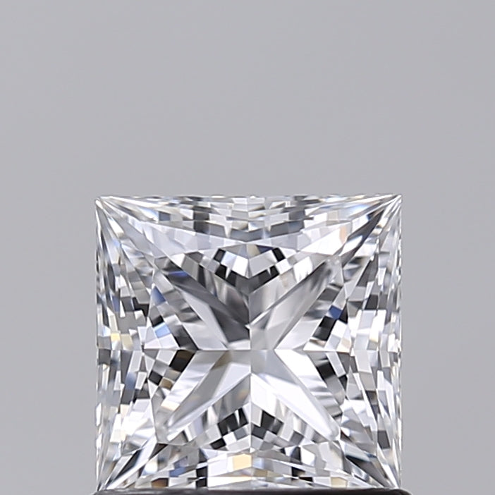 1.02 Carat Princess Shaped, Excellent Cut, D Color, VVS2 Clarity, IGI Certified Lab Grown Diamond