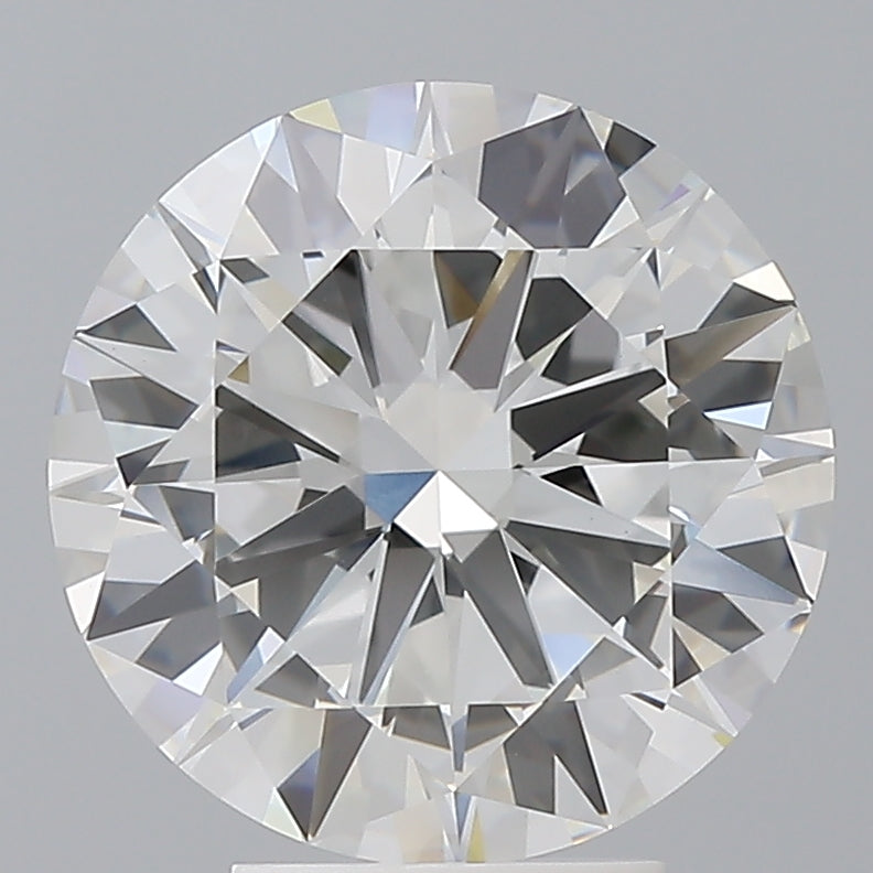 4.55 Carat Round Shaped, Excellent Cut, F Color, VVS2 Clarity, IGI Certified Lab Grown Diamond