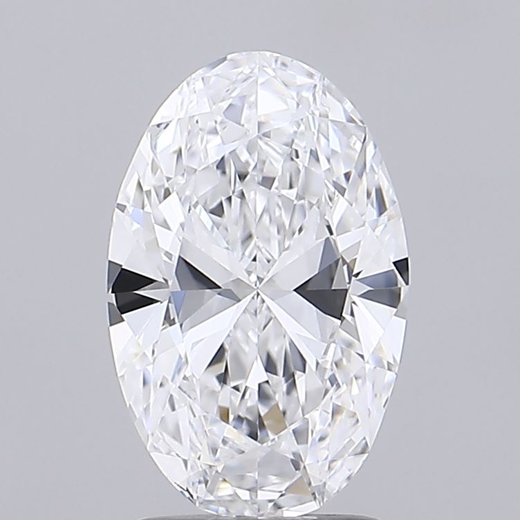 2.09 Carat Oval Shaped, Ideal Cut, D Color, IF Clarity, IGI Certified Lab Grown Diamond