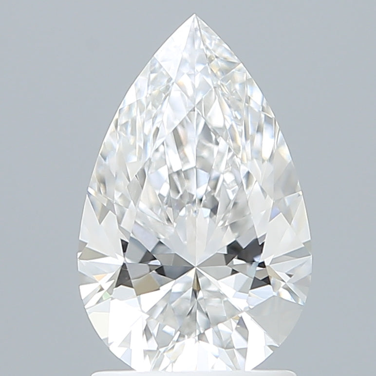 1.70 Carat Pear Shaped, Ideal Cut, D Color, VVS2 Clarity, IGI Certified Lab Grown Diamond