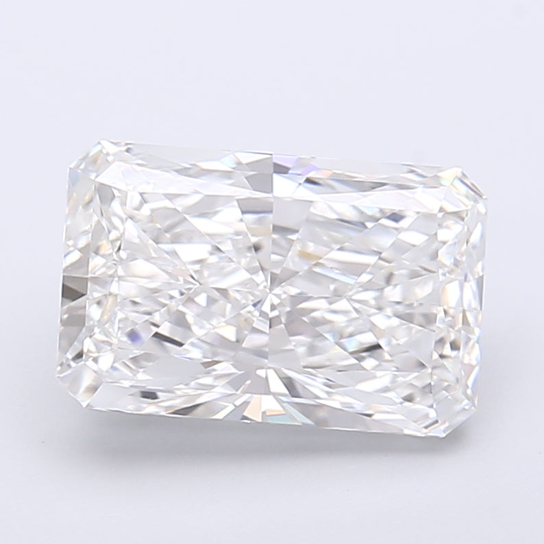 3.44 Carat Radiant Shaped, Very Good Cut, E Color, VVS2 Clarity, IGI Certified Lab Grown Diamond