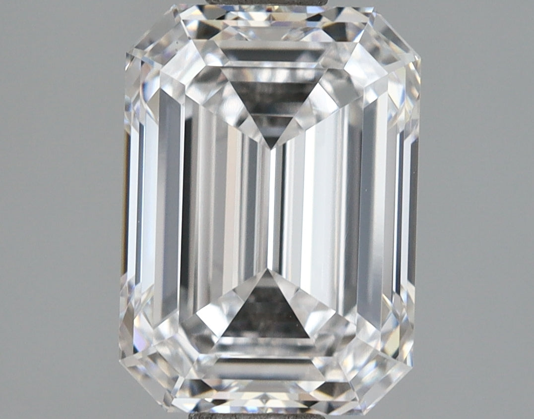 2.59 Carat Emerald Shaped, Ideal Cut, D Color, VVS1 Clarity, IGI Certified Lab Grown Diamond