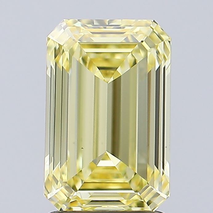 2.03 Carat Emerald Shaped, Ideal Cut, VS1 Clarity, IGI Certified Lab Grown Diamond