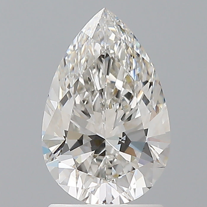 1.58 Carat Pear Shaped, Ideal Cut, F Color, VVS2 Clarity, IGI Certified Lab Grown Diamond