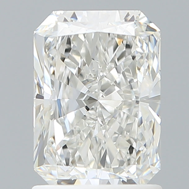 1.55 Carat Radiant Shaped, Ideal Cut, E Color, VVS2 Clarity, IGI Certified Lab Grown Diamond