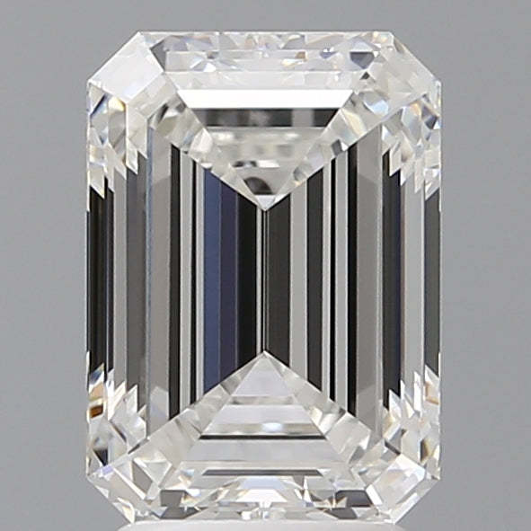 3.06 Carat Emerald Shaped, Ideal Cut, E Color, VVS2 Clarity, IGI Certified Lab Grown Diamond