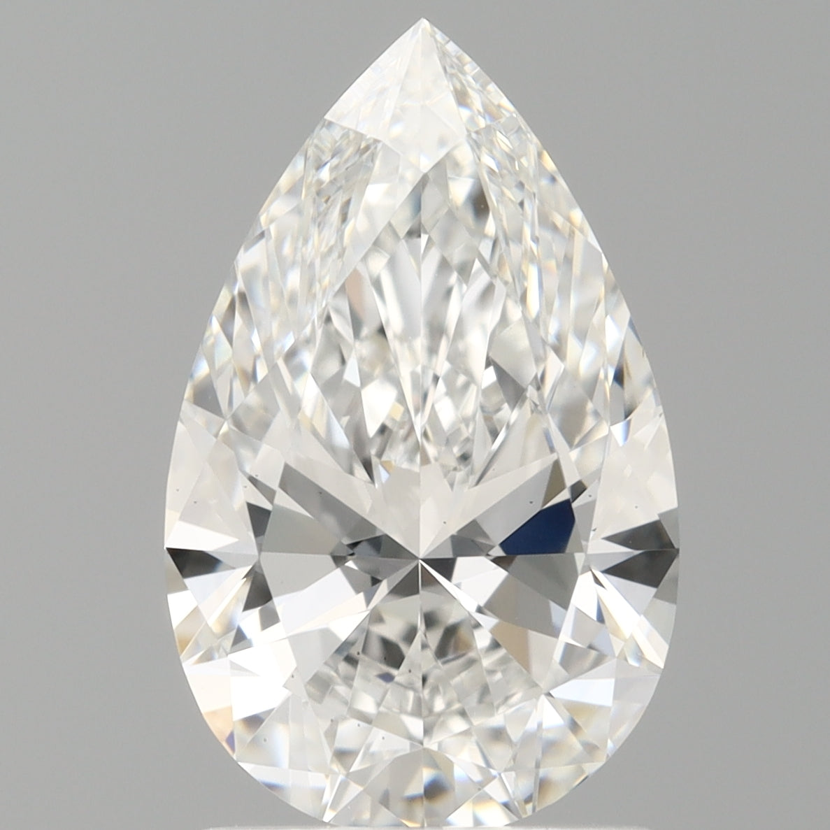 1.56 Carat Pear Shaped, Ideal Cut, E Color, VS1 Clarity, IGI Certified Lab Grown Diamond