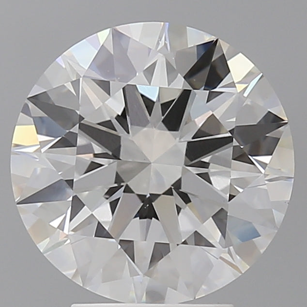4.07 Carat Round Shaped, Ideal Cut, F Color, VVS2 Clarity, IGI Certified Lab Grown Diamond
