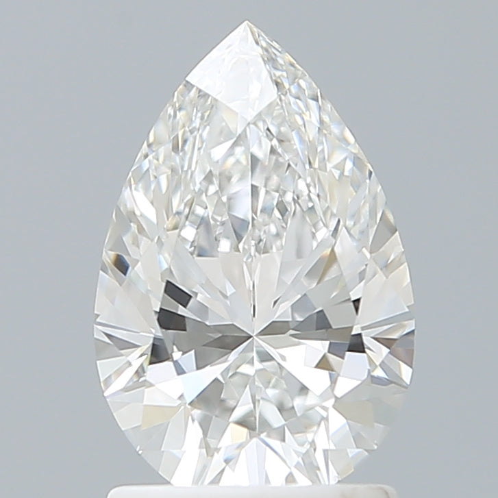 1.54 Carat Pear Shaped, Ideal Cut, E Color, VS1 Clarity, IGI Certified Lab Grown Diamond