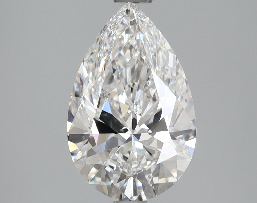 2.41 Carat Pear Shaped, Ideal Cut, E Color, VVS2 Clarity, IGI Certified Lab Grown Diamond
