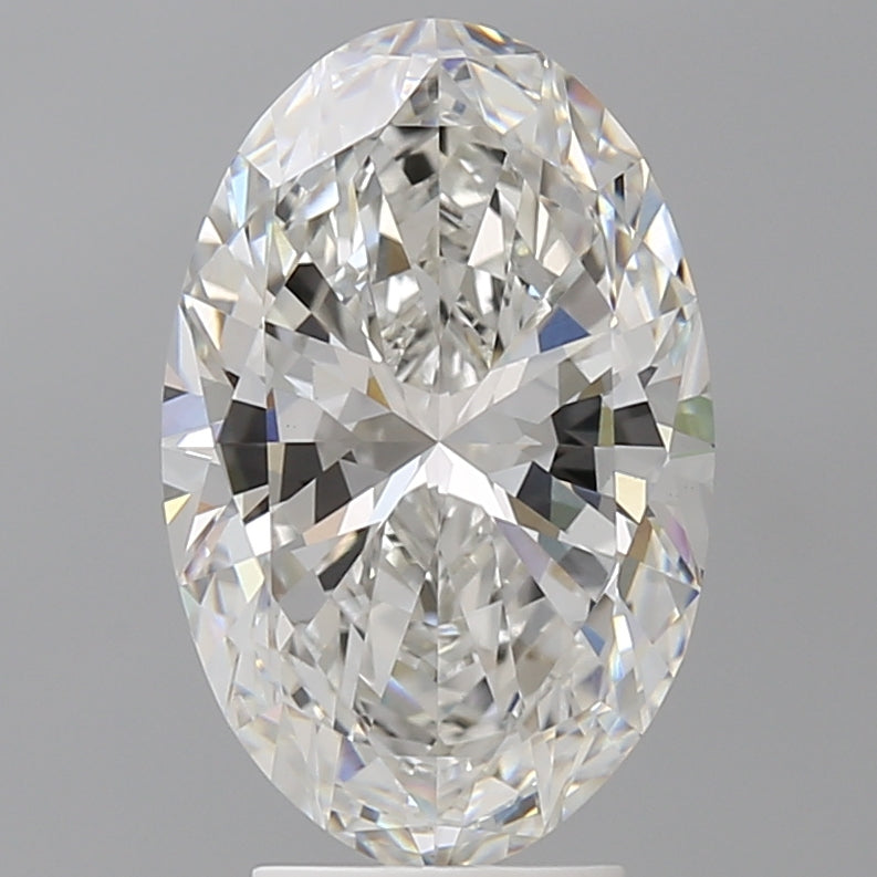 4.09 Carat Oval Shaped, Excellent Cut, F Color, VVS2 Clarity, IGI Certified Lab Grown Diamond