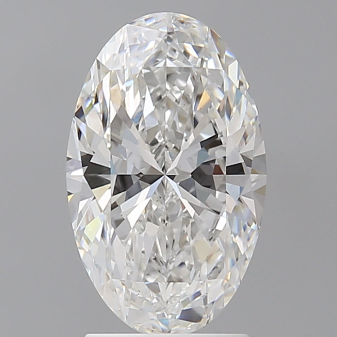 2.54 Carat Oval Shaped, Ideal Cut, E Color, VS1 Clarity, IGI Certified Lab Grown Diamond