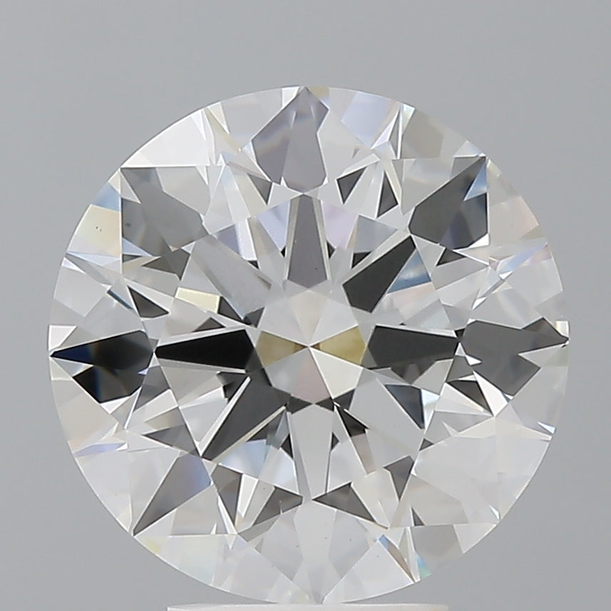 5.02 Carat Round Shaped, Ideal Cut, F Color, VVS2 Clarity, IGI Certified Lab Grown Diamond