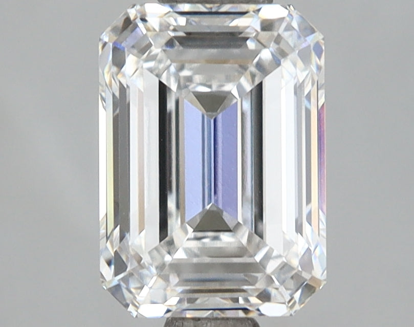 2.07 Carat Emerald Shaped, Ideal Cut, D Color, IF Clarity, IGI Certified Lab Grown Diamond