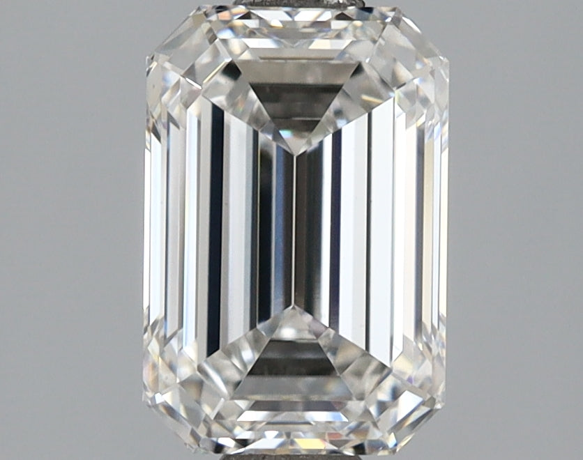 2.08 Carat Emerald Shaped, Ideal Cut, F Color, VVS2 Clarity, IGI Certified Lab Grown Diamond
