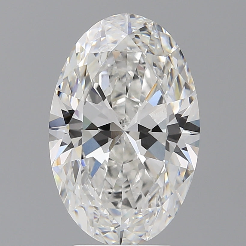 4.10 Carat Oval Shaped, Ideal Cut, E Color, VVS2 Clarity, IGI Certified Lab Grown Diamond