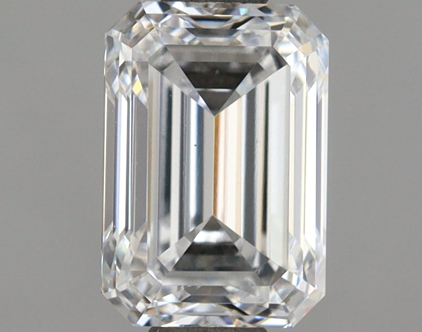1.52 Carat Emerald Shaped, Ideal Cut, D Color, VS2 Clarity, IGI Certified Lab Grown Diamond