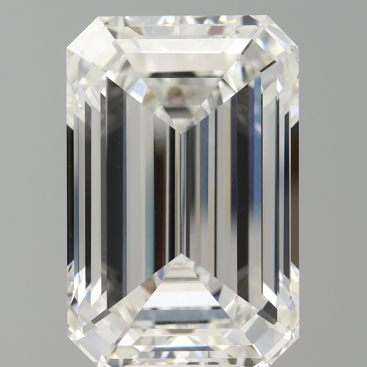 12.08 Carat Emerald Shaped, Ideal Cut, F Color, VVS2 Clarity, IGI Certified Lab Grown Diamond