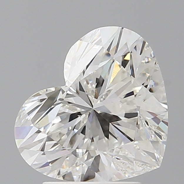 3.07 Carat Heart Shaped, Ideal Cut, F Color, VVS2 Clarity, IGI Certified Lab Grown Diamond