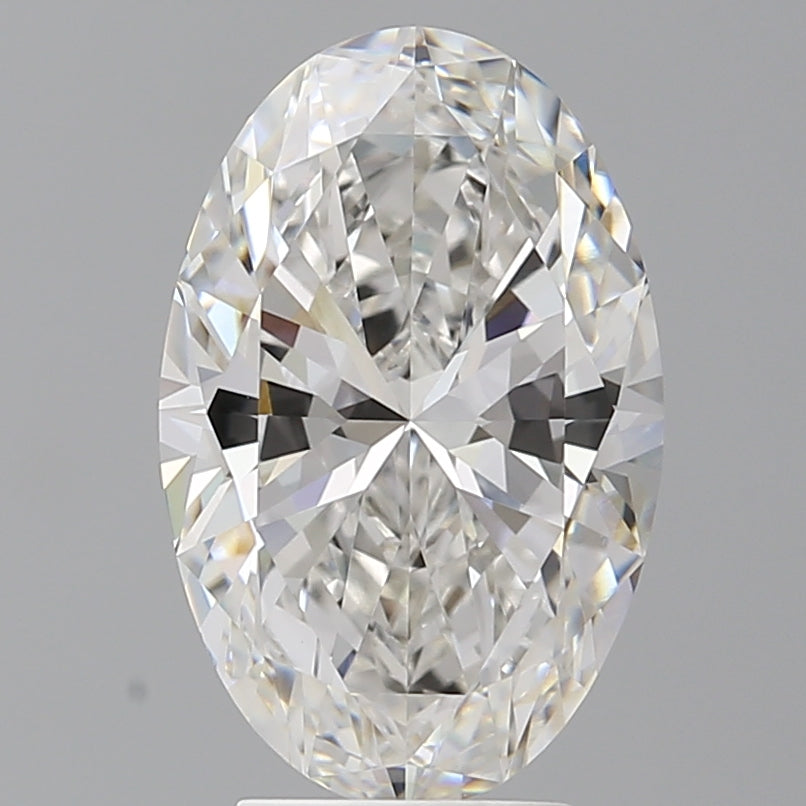 4.09 Carat Oval Shaped, Ideal Cut, F Color, VVS2 Clarity, IGI Certified Lab Grown Diamond