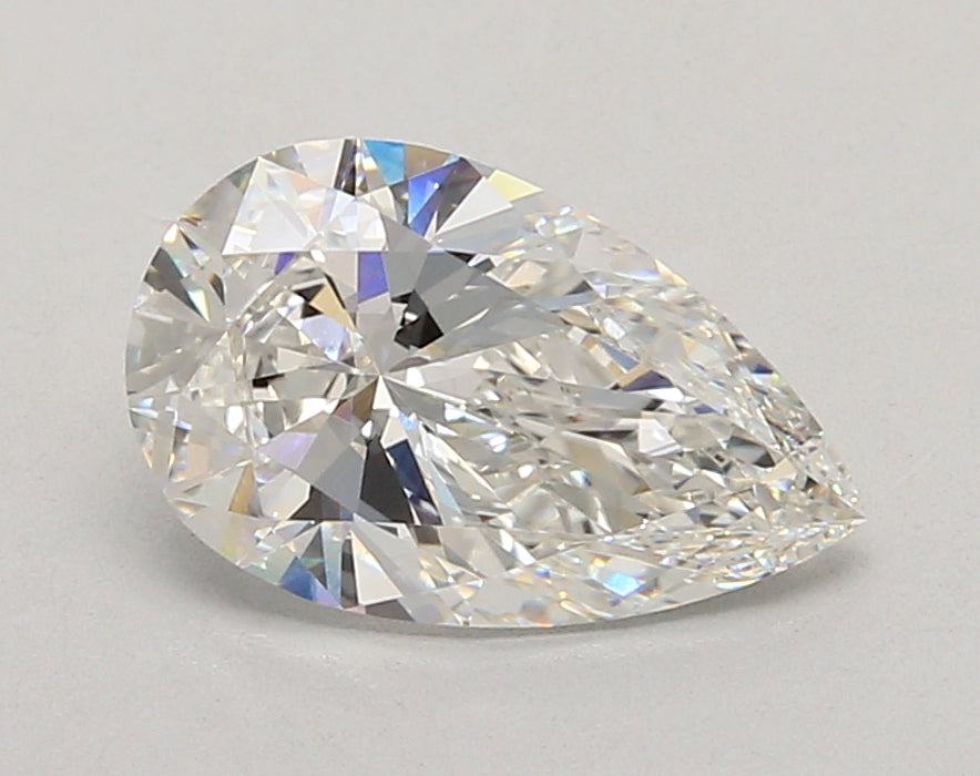 2.04 Carat Pear Shaped, Ideal Cut, F Color, VVS2 Clarity, IGI Certified Lab Grown Diamond