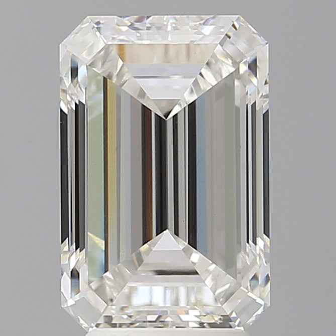 4.01 Carat Emerald Shaped, Very Good Cut, F Color, VVS2 Clarity, IGI Certified Lab Grown Diamond