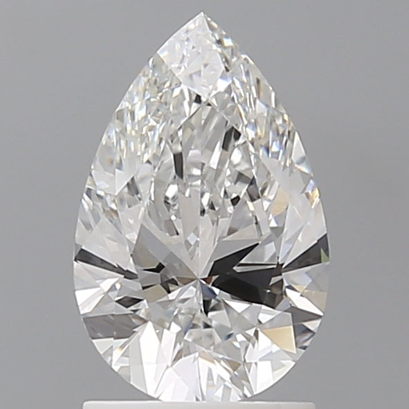 1.59 Carat Pear Shaped, Ideal Cut, E Color, VVS2 Clarity, IGI Certified Lab Grown Diamond